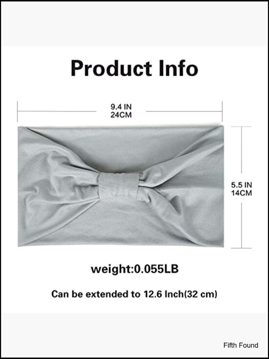 6 Pack Wide Headbands Non Slip Soft Elastic Yoga Running Sports Workout Gym main image 6